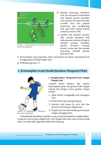 Jelaskan Seorang Pemain Dikatakan Sedang Mengontrol Bola