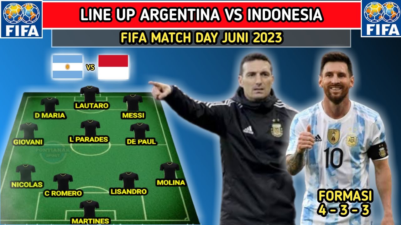 Line Up Indonesia vs Argentina Analisis Pertandingan