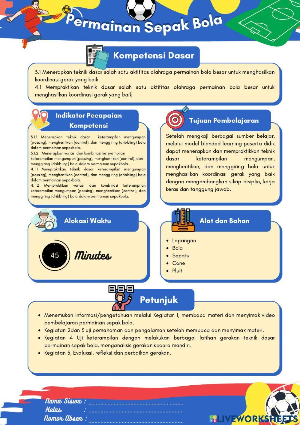 Materi Sepak Bola Panduan Lengkap untuk Pecinta Olahraga